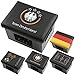 Produktbild BierEx Bierkistensitz Bierkasten Sitz Deutschland Fußball Kissen Bierkastensitz für Bierkiste Hocker schwarz Aufsatz Bierkiste für Stehtisch (Team Deutschland)