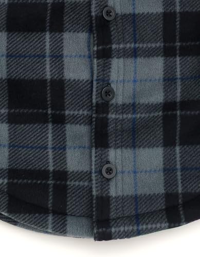 Disney Nightmare Before Christmas Plaid Flannel Hooded Shacket with Fleece Lining Toddler to Big Kid Sizes (3T - 14-16)4