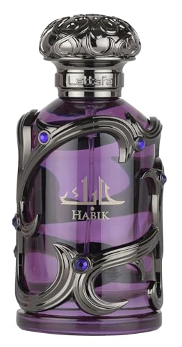 Lattafa Habik – Spicy, Aromatic, Woody, Musky – Eau de Parfum Spray Long-Lasting Fragrance for...