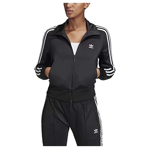 Adidas dam Firebird original jacka, svart/vit, 30