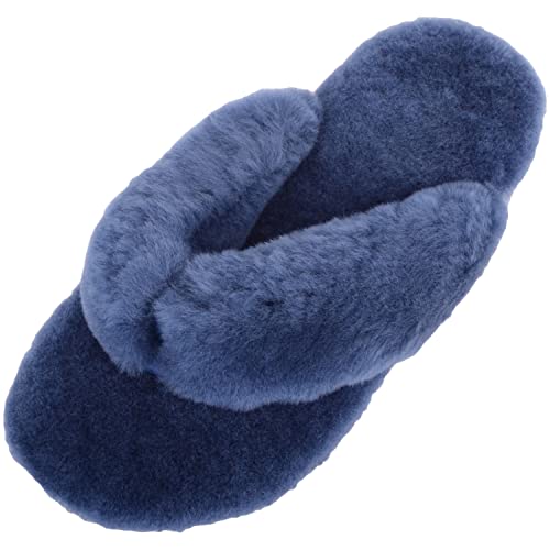 Tongs en peau de mouton véritable pour femme : soulagez vos pieds fatigués avec douceur