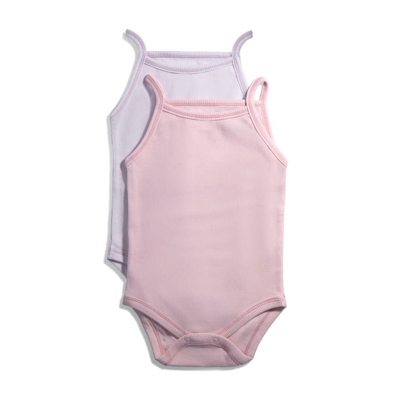 Image of Feathers Baby Girls 100% cotton super soft One-piece Bodysuits 2-Pack