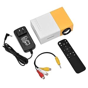 thuisbioscoopprojector, draagbare mini-led-projector voor multimedia thuisbioscoop, filmprojector, ondersteuning voor AV/USB/HDMI/TF-ingang voor home entertainment (zwart + wit)