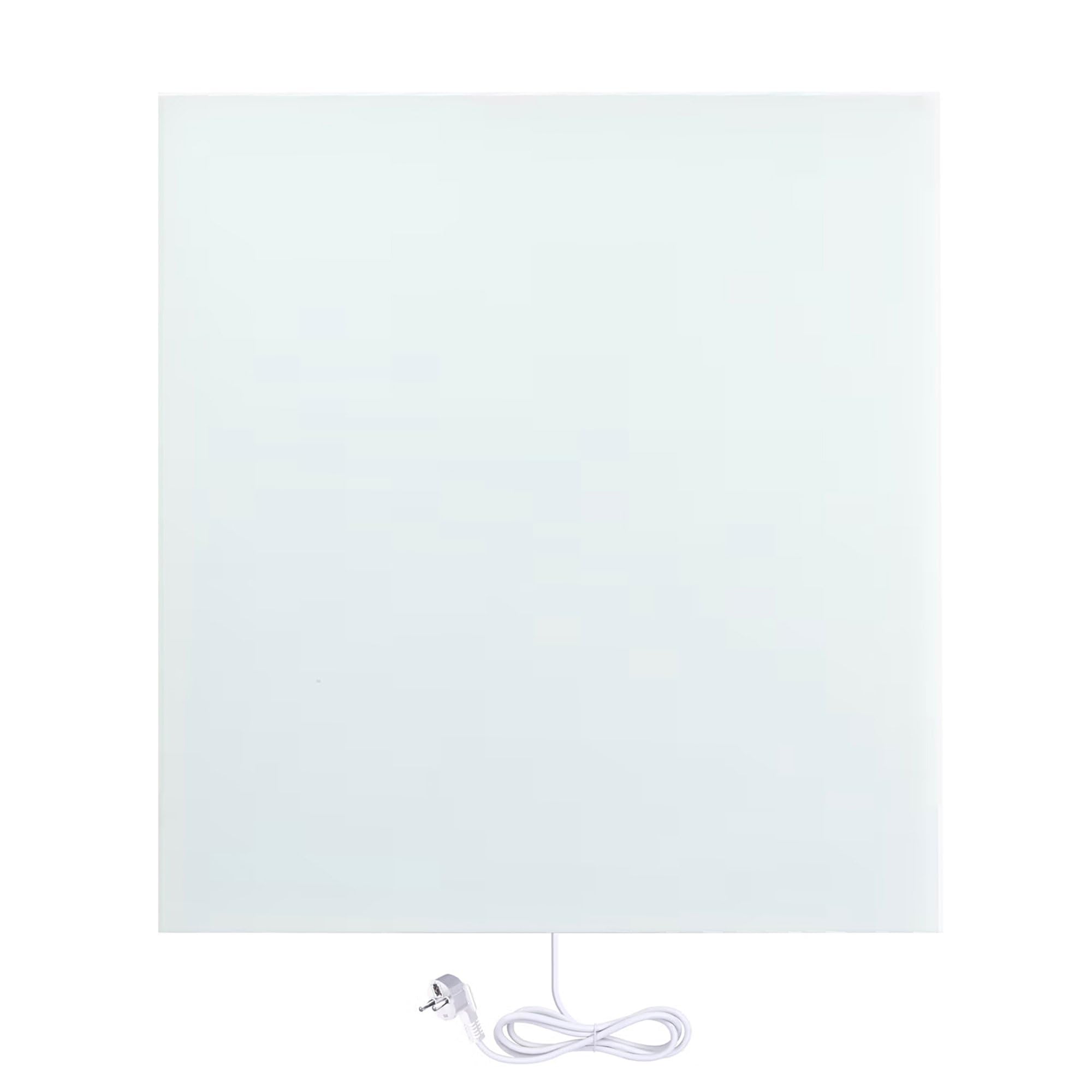 Panneau rayonnant WarmlyYours, verre céramique, blanc, 400 W, 60x60 cm