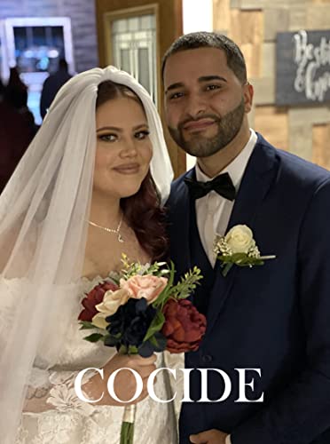 Cocide Bride Jewelry Set Silver Crystal Wedding Necklace Earrings Bridal Rhinestone Teardrop Pendant Accessories For Women And Bridesmaids (3 Piece Set - 2 Earrings And 1 Necklace) #TOP3