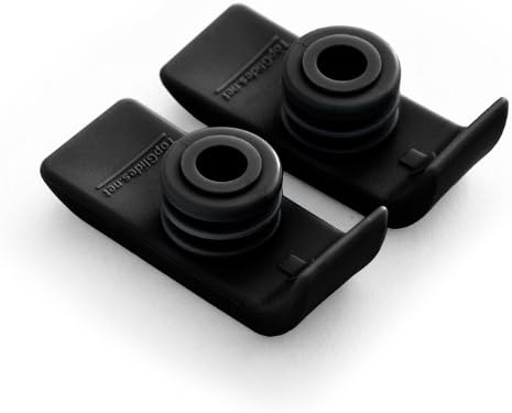 Top Glides TuffSki Walker Ski Glides One Pair (Black)