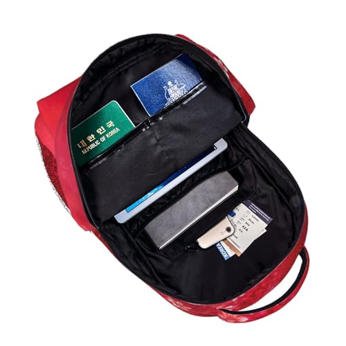 Mochila de viaje plegable con corazones para camping 5