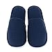 Luxehome Set of 5 Closed Toe Waffle Spa Slipper Include 2 Different Size and Color