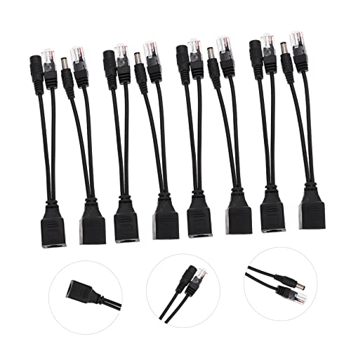 Módulo Adaptador Splitter de Fuente de Poder 8pcs para Cámaras de Seguridad, Compacto y Fácil de Instalar, Línea Splitter para Ethernet y Telefonía miniatura 5