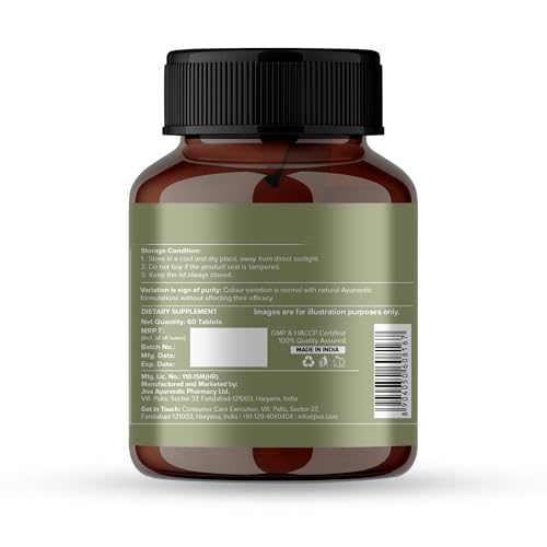 Image of Jiva Moringa Tablets | Boosts Immunity, Energy & Digestion | Supports Heart Health, Skin & Hair | 100% Ayurvedic & Organic - 60 Tablets (Pack Of 1)