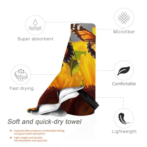 Serviette de plage en microfibre absorbante et compacte pour natation et sport - 4