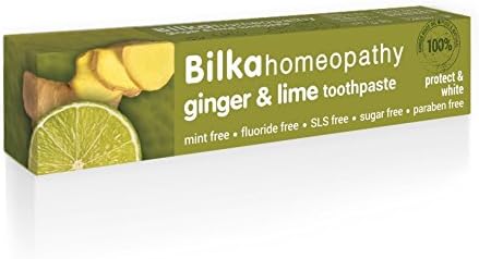Bilka Toothpaste Fluoride Free Sugar Free Homeopathic (Homeopathy Ginger and Lime pack of 1)