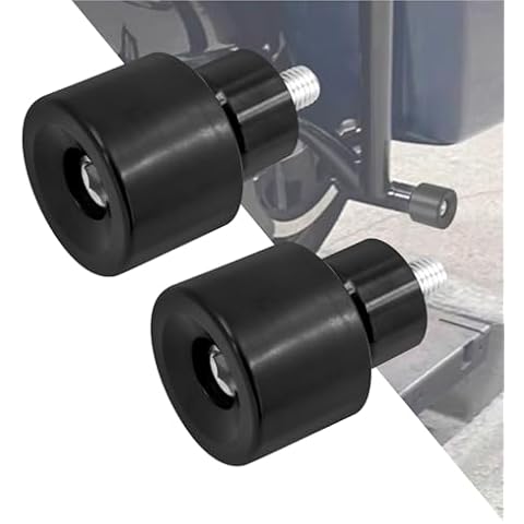 HDBUBALUS Motorcycle Crash Bar Guard Ball Engine Guard Collision Protector Fit for Harley 2Pc Black Cover