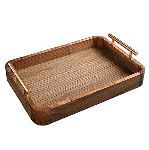 OXOAMP Tazón de Frutas Encimera Cesta de Frutas y Verduras Tazón Plato de Frutas Almacenamiento Rectangular de Madera Plato de Frutas Sala de Estar Cocina Verduras