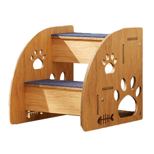 Scalette Per Cani Letto Legno, Scaletta Per Cani Portatile A 2/3/4 Gradini, Gradini Rivestiti In Moquette, Appoggio Sicuro, Staccabile, Scale Per Canis Per Letto, Rampa Per Gatti E Canis Anziani