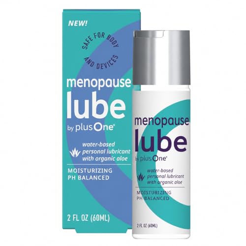 plusOne Menopause Lube – Extra-Moisturizing Water-Based Personal Lubricant with Organic Aloe –...