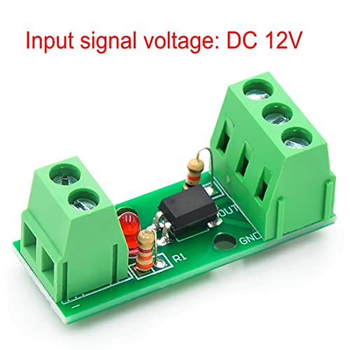 JZK 2Pcs Module Isolateur Optique, optocoupleur 12V 80KHz 1 Canal Carte Convertisseur de Courant Isolé PC817 EL817 Processeurs PLC, Module Convertisseur Tension en Courant