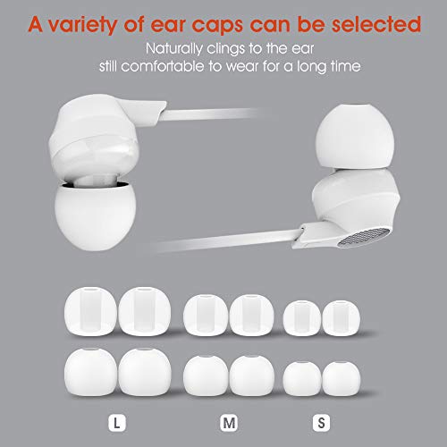 Super me Écouteurs Filaires Intra-Auriculaires avec Micro, Télécommande, Isolation Acoustique, Blanc - Image 7