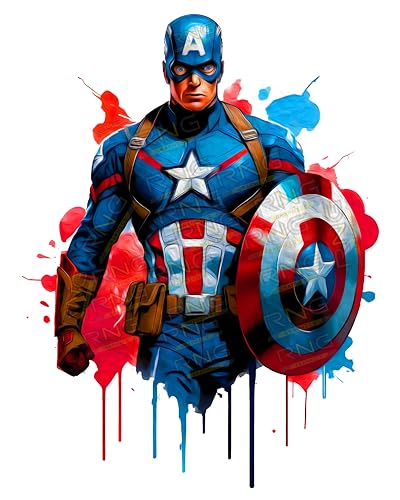 PVC Vinyl Marvel Captain America Wall Art Avengers Wall Stickers,...