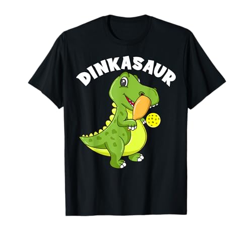 Lustiger Pickleball Bekleidung Herren Damen Kinder Dinosaurier Pickleball T-Shirt