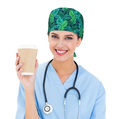 Image of Unisex Adjustable Surgical Sweatband - Elastic Bandage Cap - Scrub Caps for Nurse Working Cap