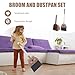 PRETYZOOM Cartoon Children's Broom and Dustpan Set Small Size Plastic Kids Housekeeping Cleaning Tools for Home Use Toddler Accessories 1 Set
