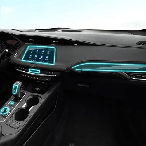 Protection TPU Cadillac XT4 premium transparente pour console centrale de voiture