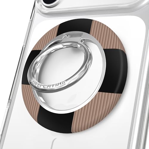Accessoire pop on pour iPhone 17 16 MagSafe - Phone Grip 2.0 anneau support béquille moka