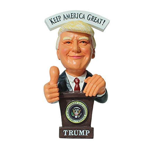 Heartbeat Donald Trump Doll - Bobbling Thumbs UP 2020 Presidential Election, President Trump Decorative Doll with America First & Keep America Great, Funny Souvenir Trump 2020