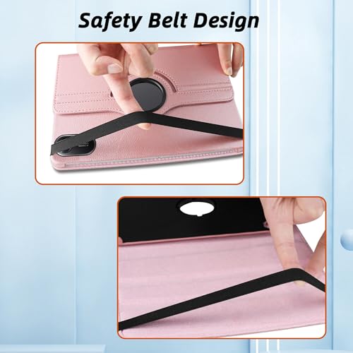 Image of TGK 360 Rotatable Smart Flip Cover for Xiaomi Redmi Pad 2 11 inch Tablet Case (Rose Gold)