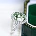 KIOYDISE Luxury Fashion Pure 925 Sterling Silver Light Green Color Gemstone Zircon Engagement Finger Rings for Women Jewelry (8)