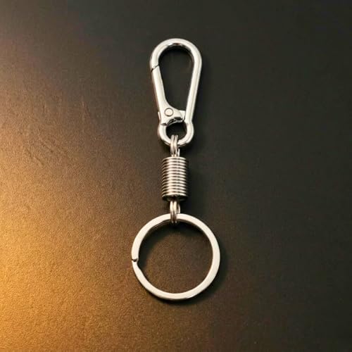 Image of THE MEN THING - Stylish Multicolor Stainless Steel Keychain for Men & Boys (IRON LOOP STEEL)