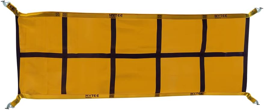 Mytee Products 2"x146.5" Pallet Rack Safety Nets for 12 ft Pallet Bays - 2400 lbs Breaking Strength Rack Safety Netting for Holding Pallets in Place - Warehouse Storage Shelving Accessories