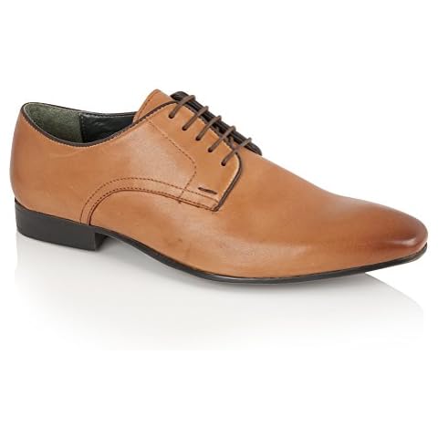 Silver Street London Men's Baker Leather Classic Derby Shoe (12 UK, Tan) Cover