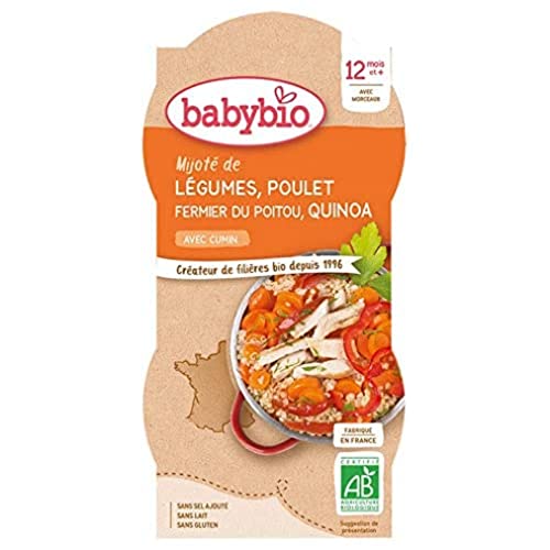 - Poitou 藜麦炖蔬菜碗农场鸡 2x200 克 - 12 个月以上 - 有机