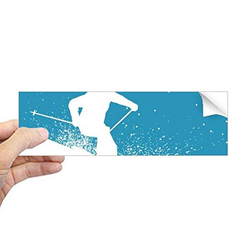 Autocollant ski pour fenêtre adhésif transparent durable