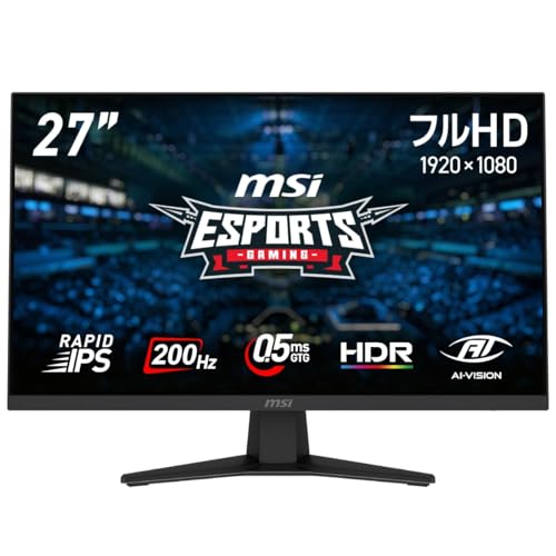 【はなか】MSIモニター2枚＆アームセット 27インチフルHD Amazon.co.jp: 【Amazon.co.jp限定】MSI ゲーミングモニター MAG