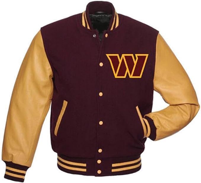 American Football Club Washiingtoon Commmanderr Varsity Jacket