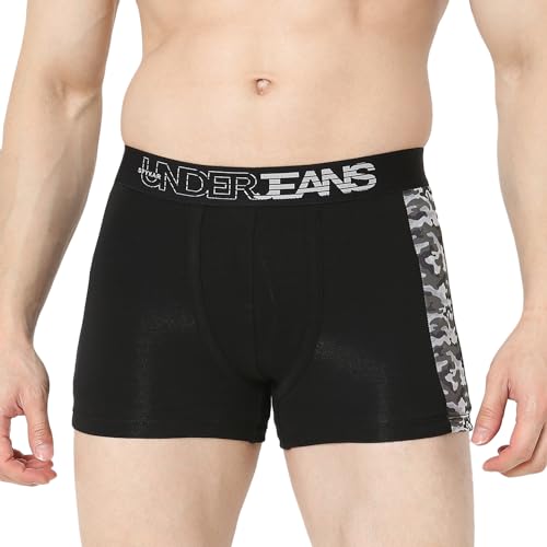 Image of Underjeans by Spykar Men Premium Pack of 2 Black - Purple Trunk