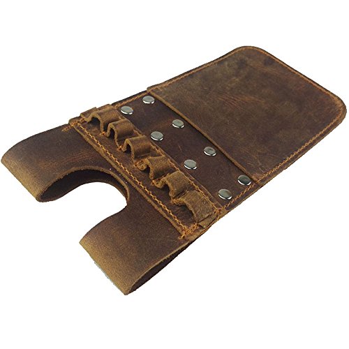 China Amier Archery Back Pocket Arrow Quiver Horse Leather Pocket Quiver For Holding 6 Pieces Arrows (Brown) #TOP3