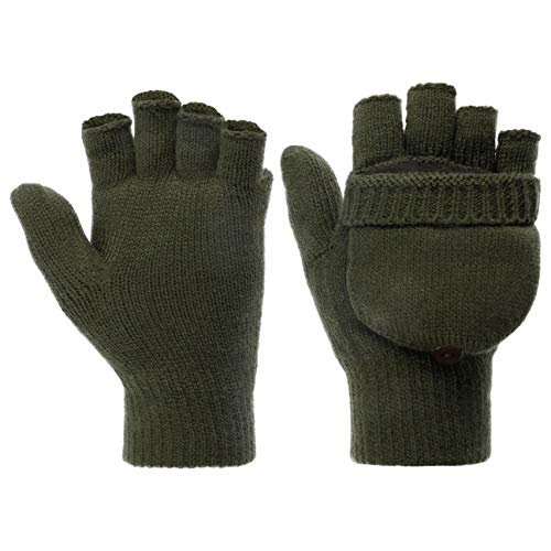 Guantes sin dedos Lipodo de punto para usar el móvil en invierno al aire libre 7