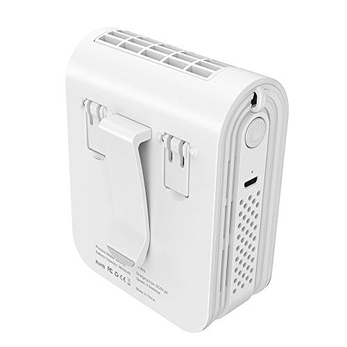 Tragbarer Ventilator, infray USB Ventilator, Sport Ventilator 3600mAh Akku, Tragbarer Nackenventilator, Handfrei Ventilator, Tischventilator,