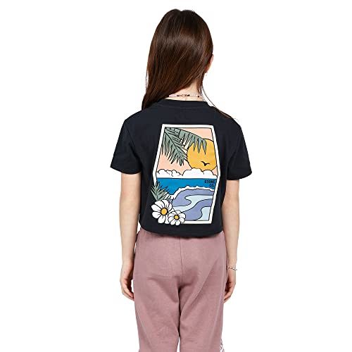 Volcom Girls Pocket Dial Short Sleeve Tee T Shirt, Black 1, Xx-Small Us #TOP1
