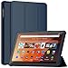 Fire HD 10 Tablet Case(13th Gen, 2023), Sonlaryin Dual Angle Lightweight Trifold Stand with Soft TPU Back Case for Fire HD 10 Kids & Kids Pro Tablet, Auto Wake/Sleep, Not Fit iPad Samsung, Navy Blue