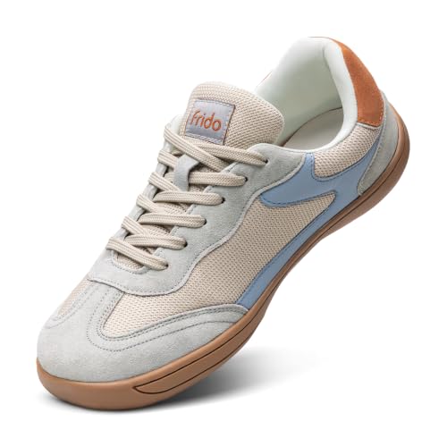 Image of Frido Active Casual Sneakers for Women | Stylish Everyday Sneakers with Breathable Mesh, Lycra-Lined Collar, Cushioned Footbed & Zero-Drop Sole for Travel, Night Outs