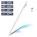 Produktbild KECOW Stylus Stift,Kompatibel mit Apple Stift Touchscreen Stift Kapazitive wiederaufladbare Stifte mit 1,5 mm ultrafeinen Spitzen Kompatibel mit iPads/Tablets/iPhones/Samsung/Lenovo mit Zwei Kappen