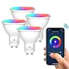 MoKo Smart WiFi LED Spot Light Bulb 5W GU10 Dimmable Spotlight RGB + Cool + Warm Light Work with Alexa Echo,Google Home…