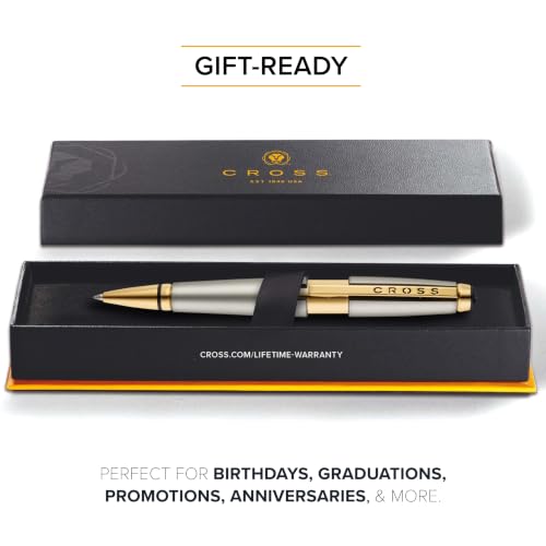 Image of Cross Edge Sonic Titanium Lacquer Selectip Rollerball Pen with Gold PVD Appointments - Refillable, Luxury Gift Box