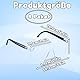 4 Stück Lupenbrille, Vergrößerungsbrille mit 300%, 500%, 800%, 1000% Vergrößerung, Brillenlupe für Brillenträger, Anti-Blaulicht, Ideal für Fernarbeit, Lesen, Nähen, Basteln