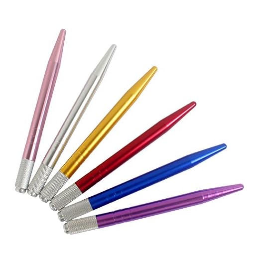 Xiaoyu 6PCS tatouage microblading stylo stylos tatouage machine sourcil microblading stylos pour maquillage permanent tatouage fournitures - Style1